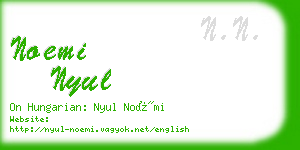 noemi nyul business card